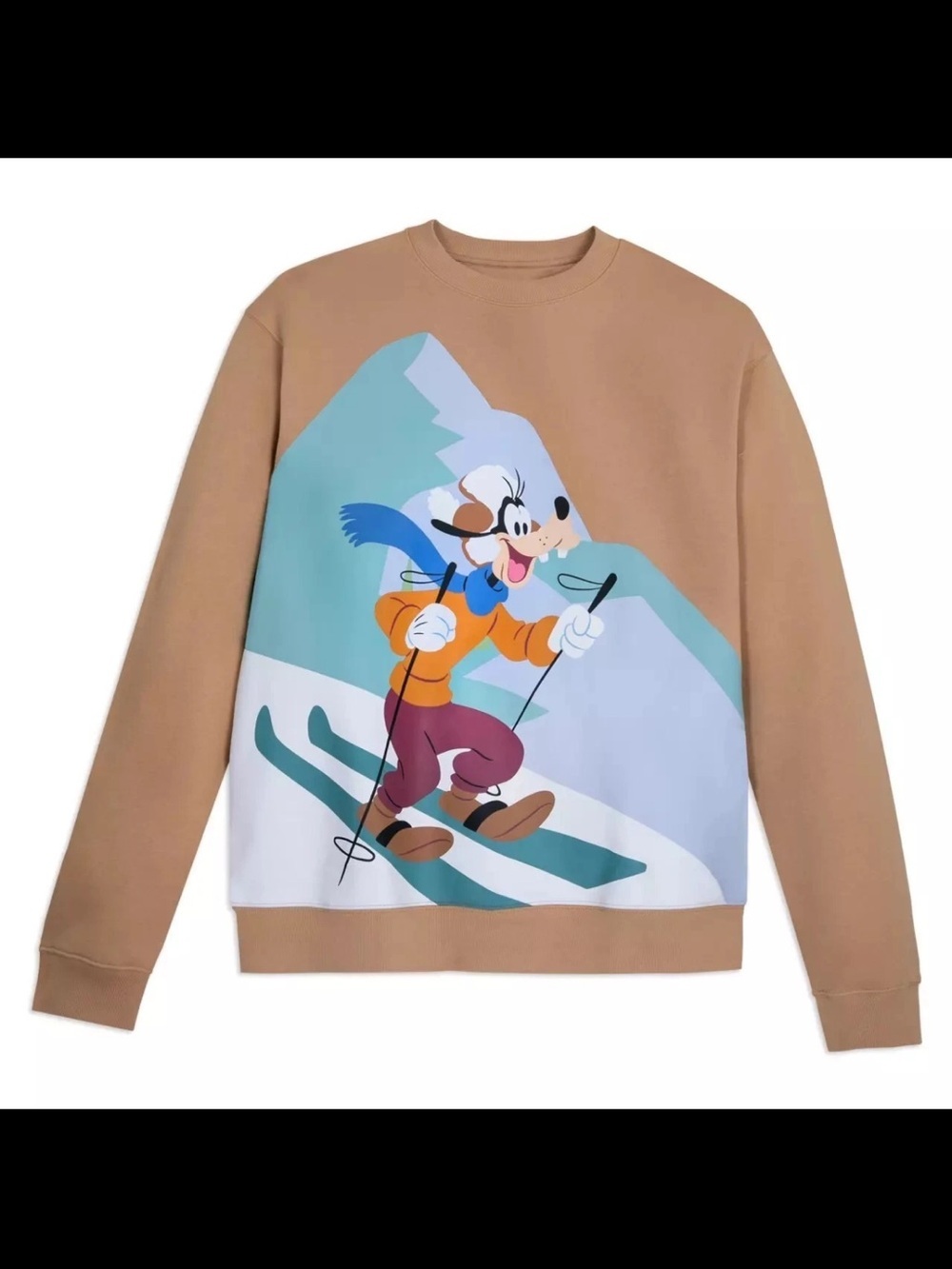 Disney Parks Goofy Ski Sweatshirt Size XS Cotton Blend Pullover